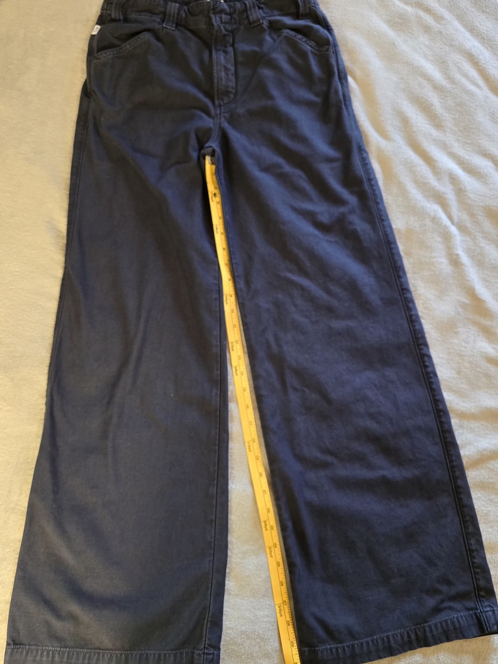 Citizens Of Humanity Dark Navy Wide-Leg Paloma Utility Trousers